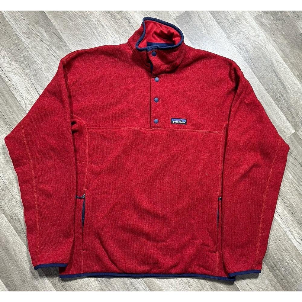 Patagonia Better Sweater Men's‎ M Red Marsupial Pullover Fleece Jacket